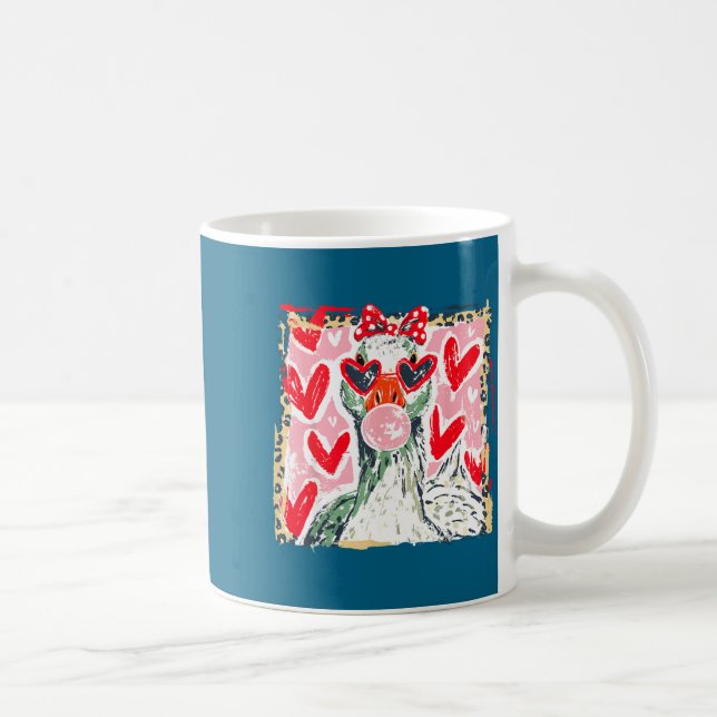 Leopard Valentine's Day Goose Cute Animal Couple M Kaffemugg (Höger)