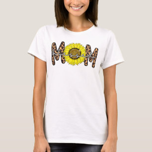 leopard, välsignad solrosgåva från mamma mamma t shirt