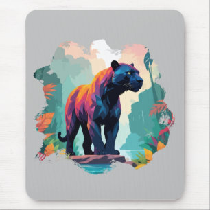 Leopard Vector Art Animal av majestisk karaktär Musmatta