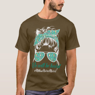 Leopard vi kommer att höra Messy Bun Nurse Million T Shirt