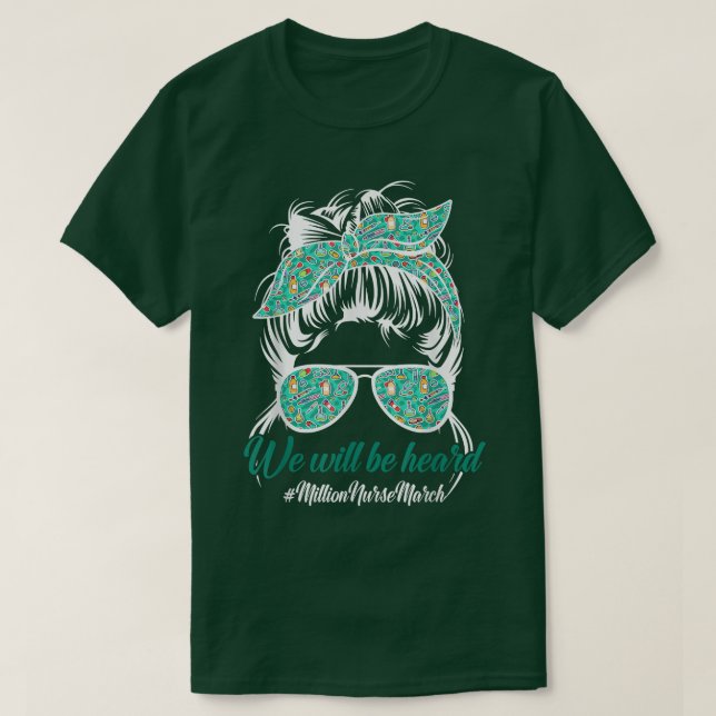 Leopard Vi Kommer Att Höras Rödis Sjuksköterska Mi T Shirt (Design framsida)