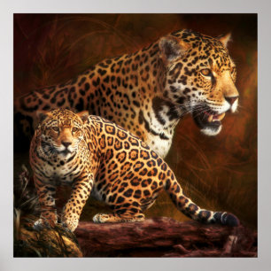 LEOPARD "VILD NIGHT" POSTER