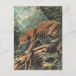 Leopard Vintage Vykort
