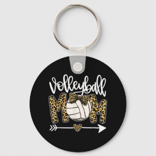 Leopard Volleyball Mamma Roligt Boll Mamma Mors da Nyckelring