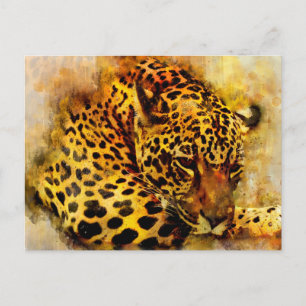 Leopard Vykort