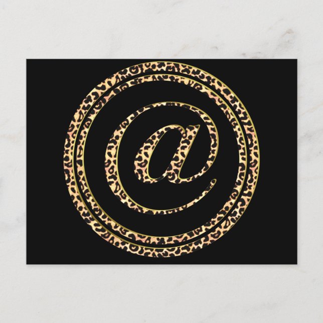 Leopard @ vykort (Framsida)