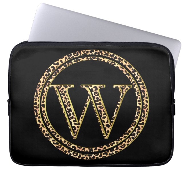 Leopard W Laptop Sleeve (Framsidan)