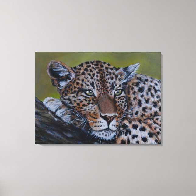 Leopard Wall Art Canvastryck (Framsida)