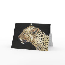 "Leopard" Wildlife Art Notecard