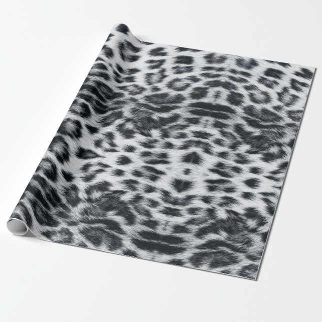 Leopard Wrapping Papprare Presentpapper (Utrullad)
