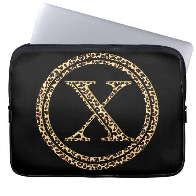 Leopard X Laptop Sleeve (Framsidan)