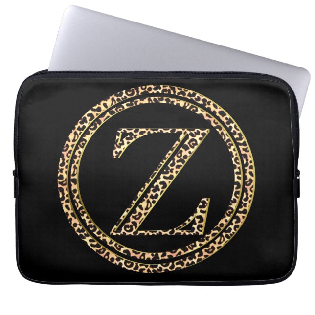 Leopard Z Laptop Sleeve (Framsidan)