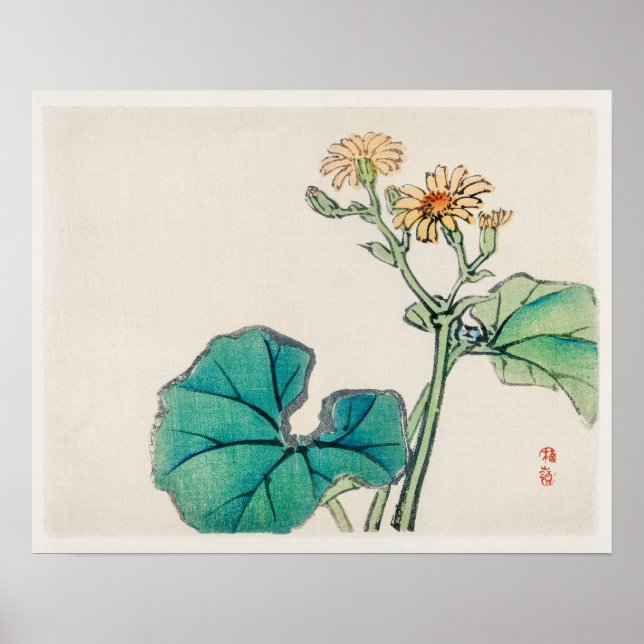 Leopardanläggningen i Kōno Bairei (nr 1844-1895) Poster (Framsidan)