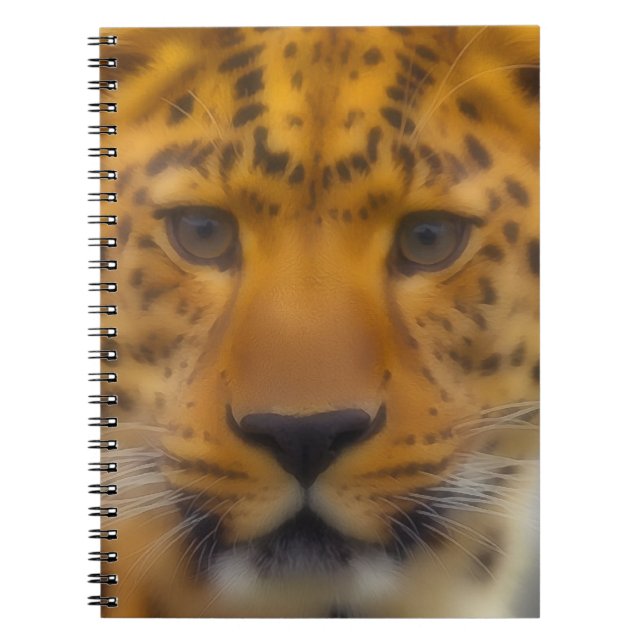 Leopardansikte Anteckningsbok (Framsidan)