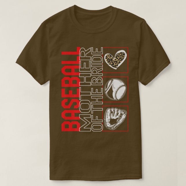 Leopardåret i Baseball Budens mamma T Shirt (Design framsida)