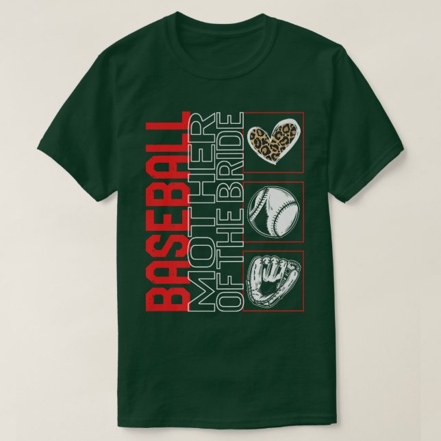 Leopardåret i Baseball Budens mamma T Shirt (Design framsida)