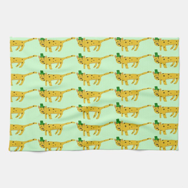 Leopardchauns Kökshandduk (Horisontell)