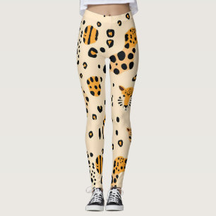 Leopardchefer Mönster Leggings