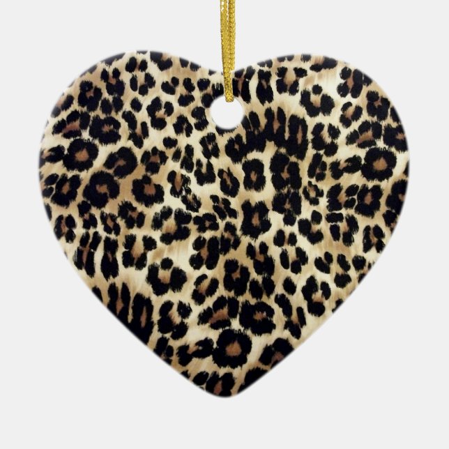 Leoparddekoration Julgransprydnad Keramik (Framsidan)