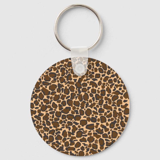 leoparddesign nyckelring (Framsida)