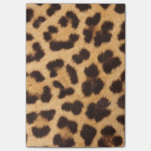 Leoparddjur flår trycket post-it block