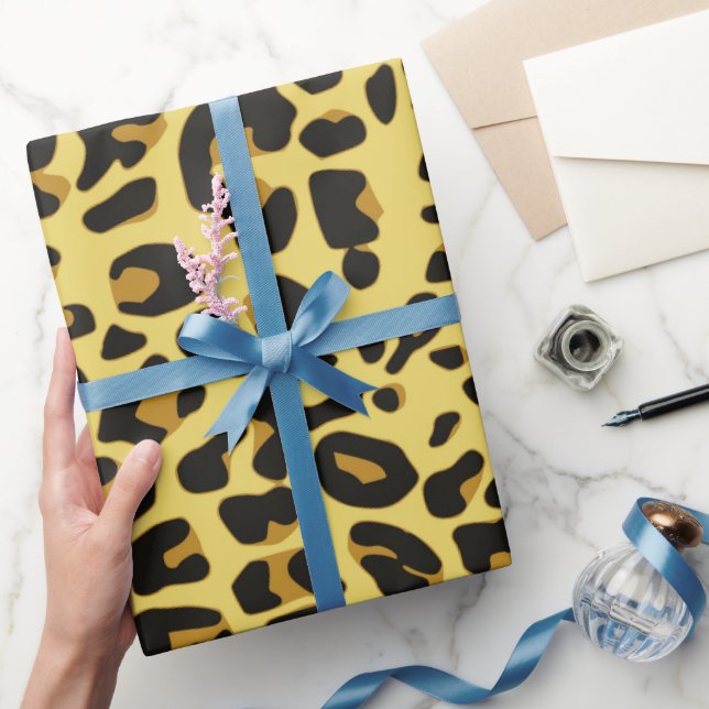 Leoparddjur Hudmönstertryck Presentpapper (Gifting)