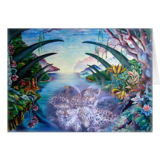 Leoparddrömmar Hälsningskort