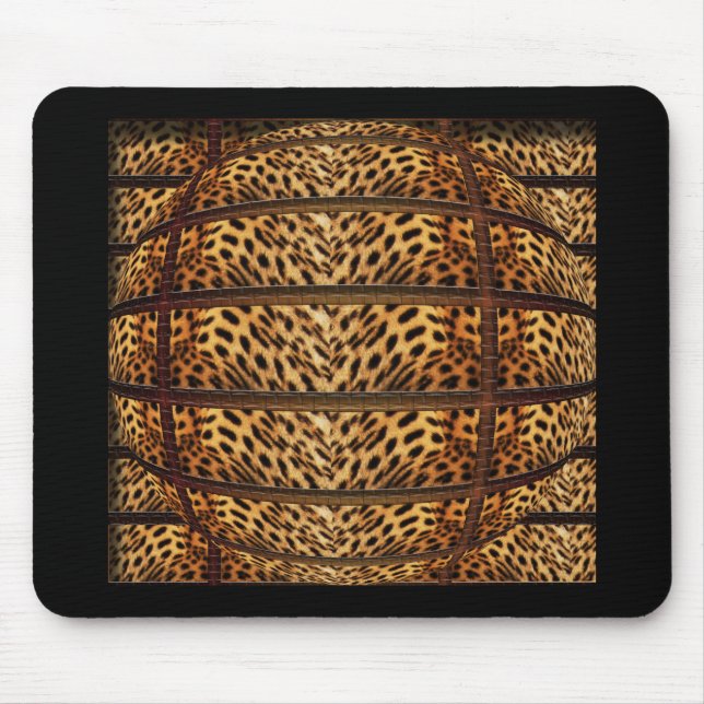 Leoparden flår mousepads musmatta (Framsidan)