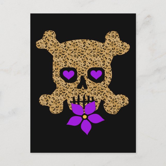 Leoparden flår valentinen helg vykort (Framsida)
