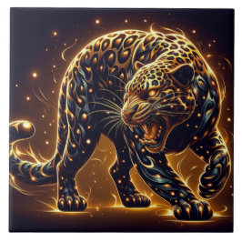 Leoparden Kakelplatta