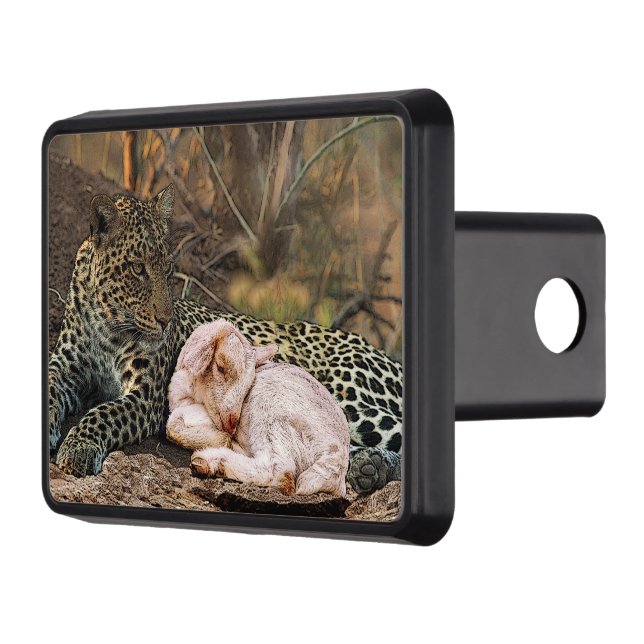 Leoparden ljuger besegrar med lamb-Isaiahen 11 Dragkroksskydd (Vänster)