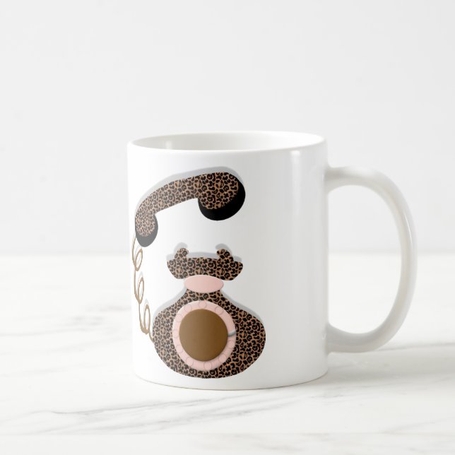 Leoparden ringer med pilbågen kaffemugg (Höger)