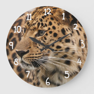 Leoparden Stor Klocka