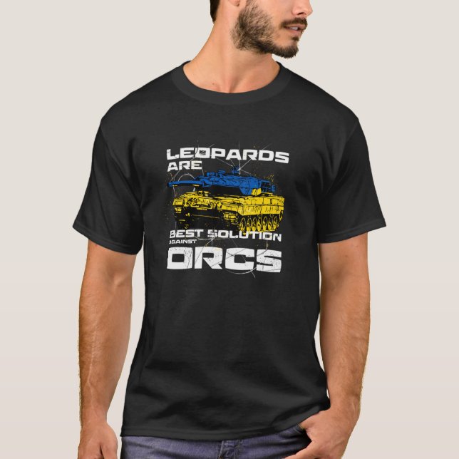 Leoparder är den bästa lösningen för Orcs T Shirt (Framsida)
