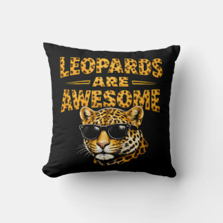 Leoparder Är Fantastiska – Leopard med Solglasögon Kudde