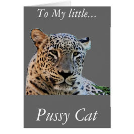 Leoparder Hälsningskort