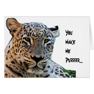 Leoparder Hälsningskort