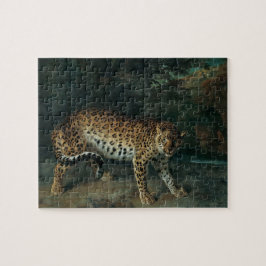 Leoparder (kvinnlig leopard) (Jean-Baptiste Oudry) Pussel