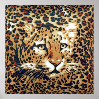 Leopardfärg Poster