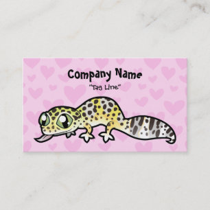 Leopardgecko Kärlek Visitkort