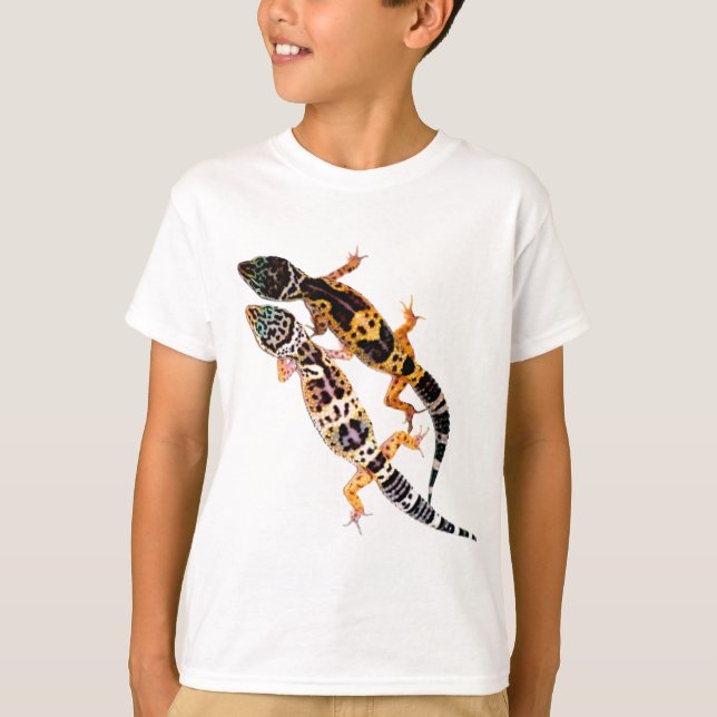Leopardgecko Pärchen T-shirt (Framsida)