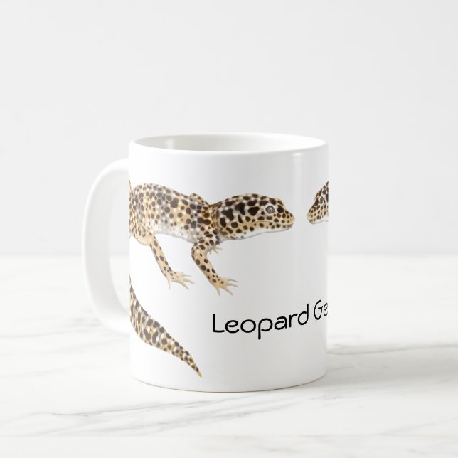 LeopardGeckomuggen Kaffemugg (Framsida vänster)