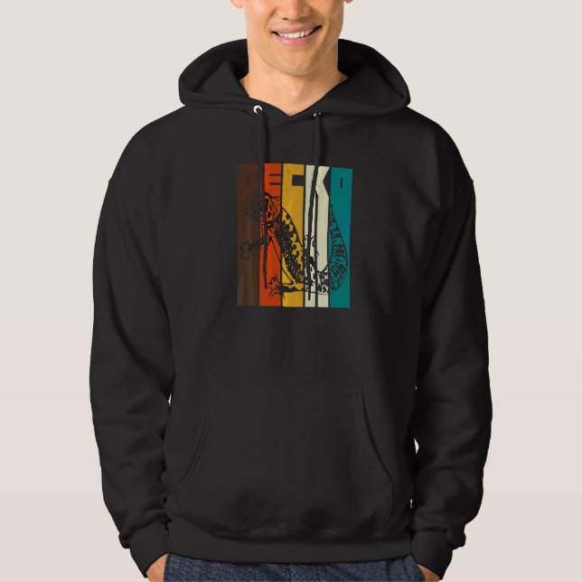 Leopardgeckor Ödla Husdjur Reptil Ödlor Gecko  2 Hoodie (Framsida)