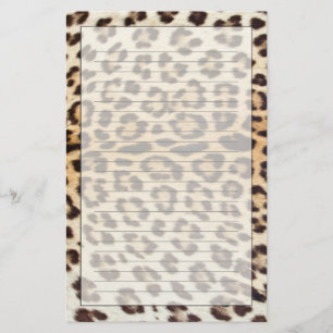 Leopardhår Brevpapper
