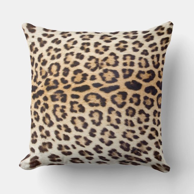 Leopardhår Kudde (Framsida)