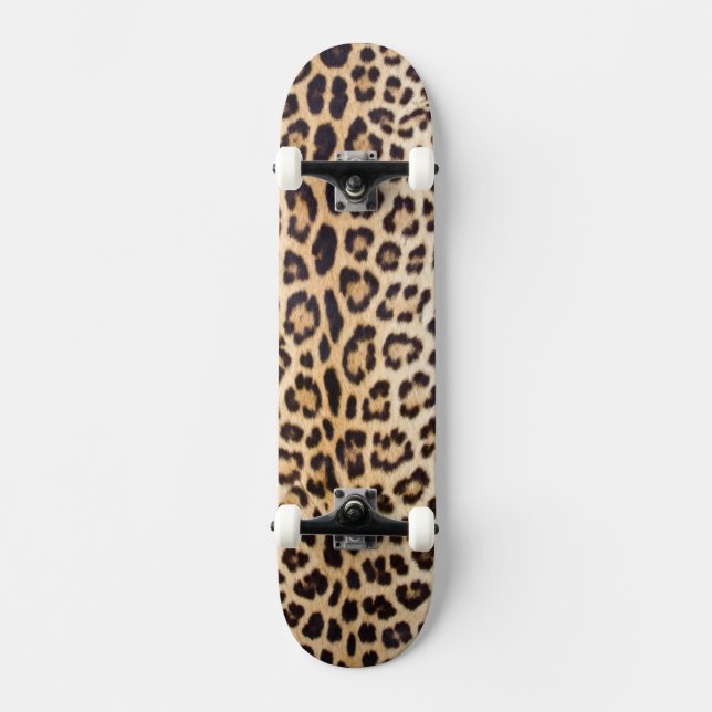 Leopardhår Old School Skateboard Bräda 18 Cm (Framsida)