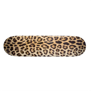 Leopardhår Old School Skateboard Bräda 18 Cm