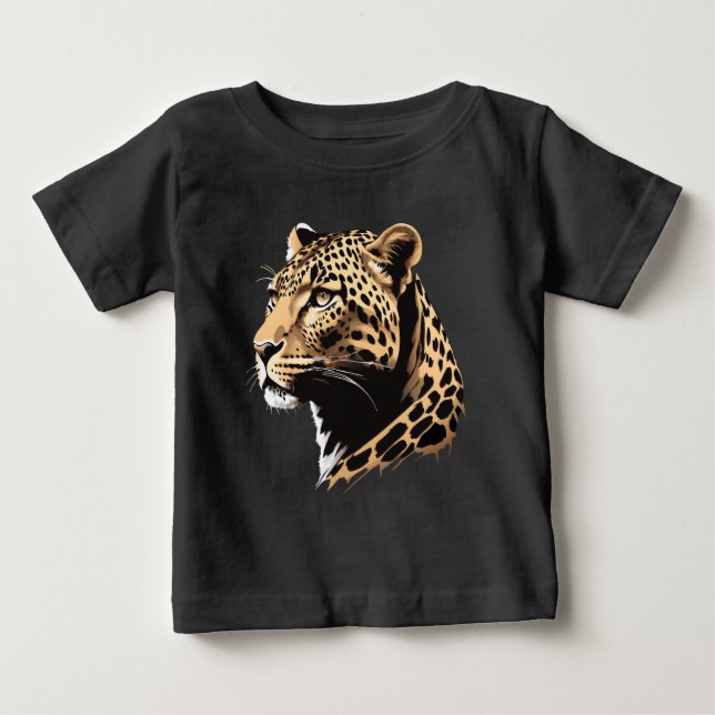 Leopardhuvud T Shirt (Framsida)