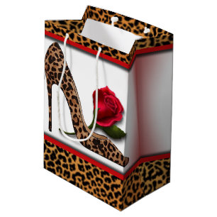 Leopardkickhäl & röd ros