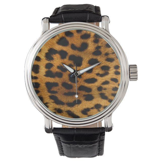 Leopardklocka Armbandsur (Framsida)